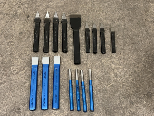 Rotec beitelset diverse 16-delig – kavel bij XL Auctions