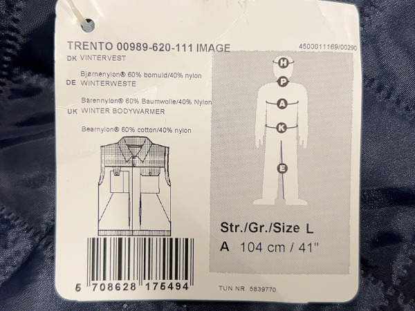 Mascot bodywarmer maat L blauw – foto 8 – kavel bij XL Auctions