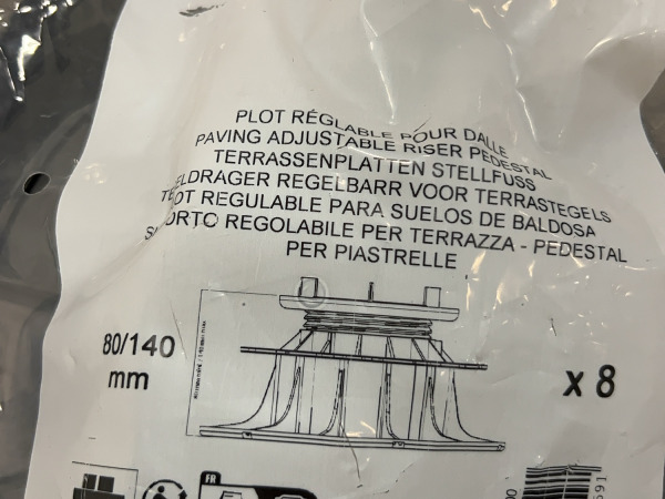 Joulplast tegeldrager 80-140mm 2x 8 stuks – foto 6 – kavel bij XL Auctions