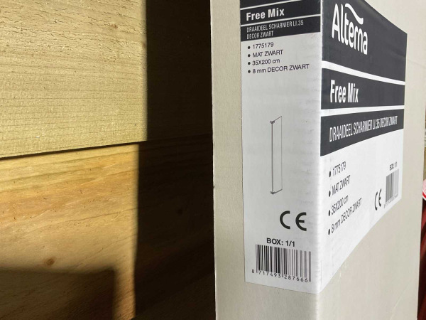 Alterna draaideel scharnier links Free Mix mat zwart – foto 5 – kavel bij XL Auctions