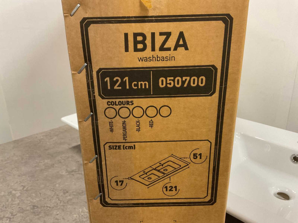 CeraStyle meubelwastafel 121cm Ibiza wit – foto 5 – kavel bij XL Auctions