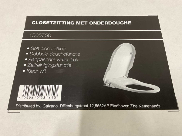 Royal Plaza closetzitting met onderdouche Vicia wit – foto 7 – kavel bij XL Auctions