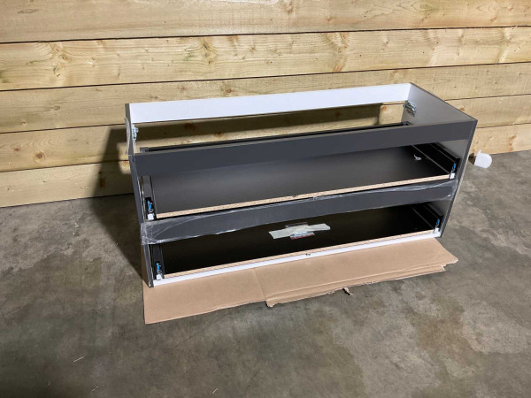 Royal Plaza onderkast z/fronten 120x52cm Merlot antraciet – foto 2 – kavel bij XL Auctions