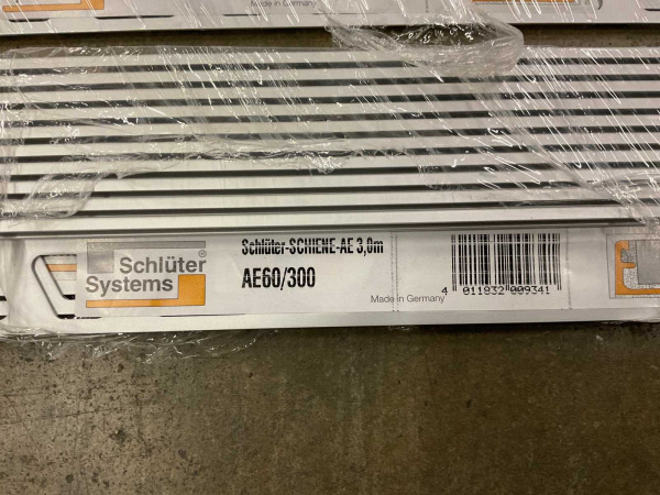 20x Schlüter afsluitprofiel 300cm Schiene aluminium – foto 3 – kavel bij XL Auctions