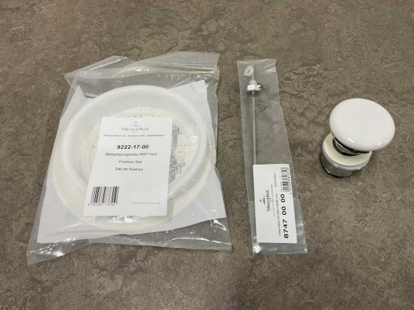 Villeroy & Boch opzetwastafel met plug 58,5x38cm Loop wit – foto 5 – kavel bij XL Auctions
