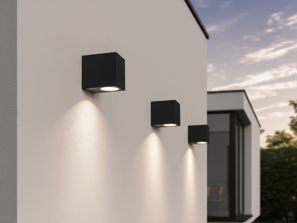 12x Wandlamp modern rechthoekig GU10 fitting zand zwart IP44 – foto 7 – kavel bij XL Auctions