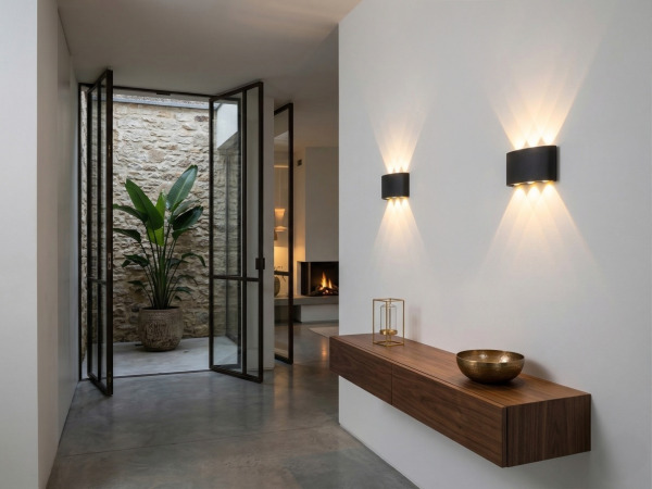 8x 6W LED Wandlamp zes licht zwart warm wit waterdicht – foto 2 – kavel bij XL Auctions