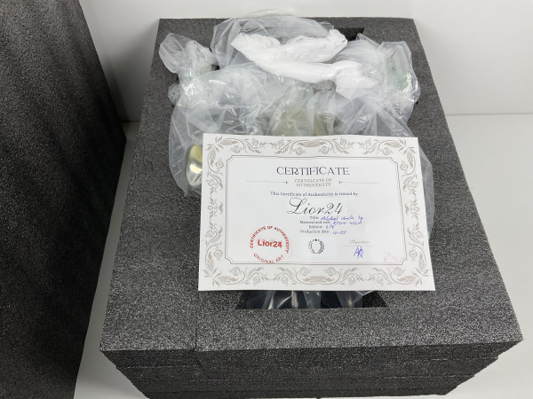 Lior24 Dagobert Duck Beeld Groen met Rolex tassen | Limited – foto 3 – kavel bij XL Auctions