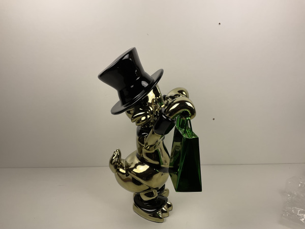 Lior24 Dagobert Duck Beeld Groen met Rolex tassen | Limited – foto 6 – kavel bij XL Auctions