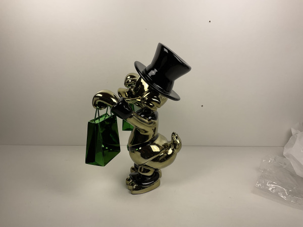 Lior24 Dagobert Duck Beeld Groen met Rolex tassen | Limited – foto 8 – kavel bij XL Auctions
