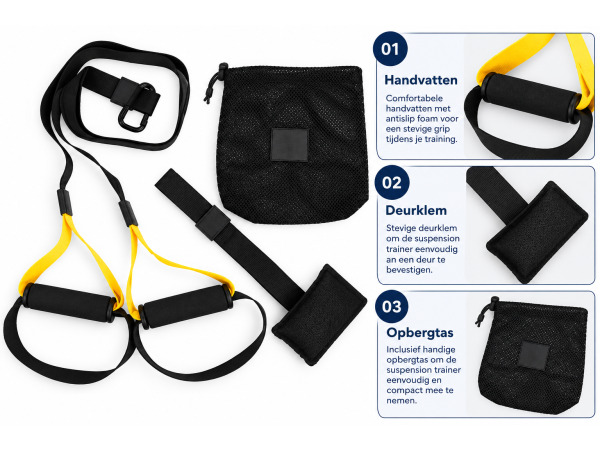 Nordfalk Pro Suspension Trainer TRX Trainer Met Opbergtas – foto 2 – kavel bij XL Auctions