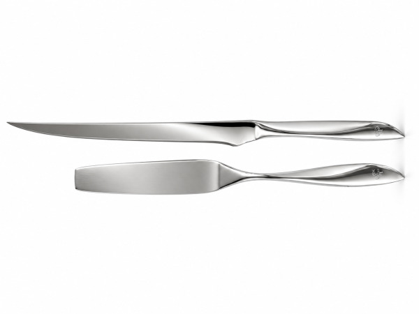 Pradel France Luxe 2-delige RVS Vleestrancheerset Tranchee – foto 2 – kavel bij XL Auctions