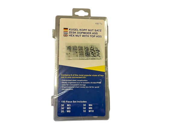 Assortiment Dopmoeren 150-delig M3 t/m M10 – foto 2 – kavel bij XL Auctions