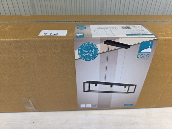 EGLO Elswick Hanglamp - E27 - 110 cm - Zwart – foto 6 – kavel bij XL Auctions