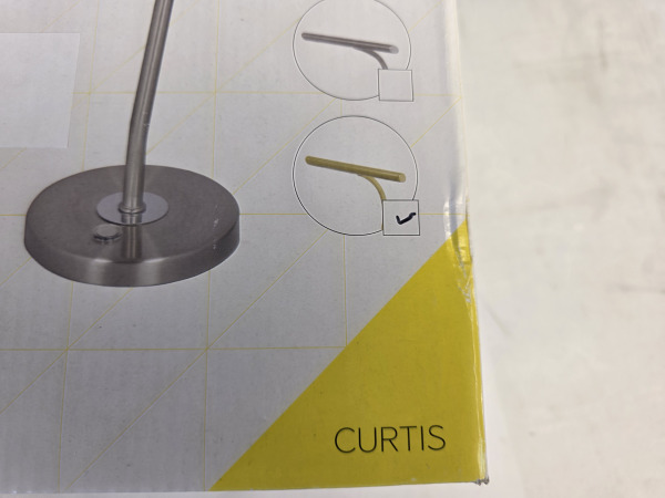 TRIO CURTIS - Tafellamp - Messing mat – foto 4 – kavel bij XL Auctions