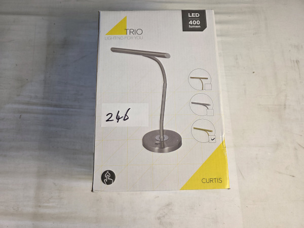 TRIO CURTIS - Tafellamp - Messing mat – foto 6 – kavel bij XL Auctions