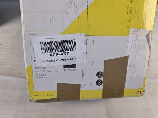 TRIO DAKOTA - Vloerlamp - Zwart mat – foto 6 – kavel bij XL Auctions
