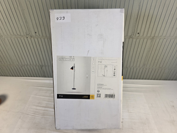 Lucide PIA Vloerlamp - E27 - Zwart – foto 3 – kavel bij XL Auctions