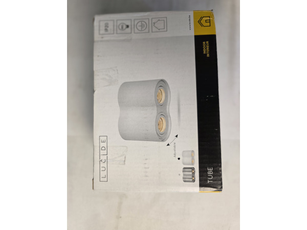 Lucide Tube Modern Surface Mounted Ceiling Spotlight 2x GU10 – foto 2 – kavel bij XL Auctions