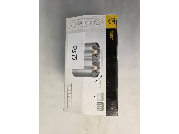 Lucide Tube Modern Surface Mounted Ceiling Spotlight 2x GU10 – foto 4 – kavel bij XL Auctions