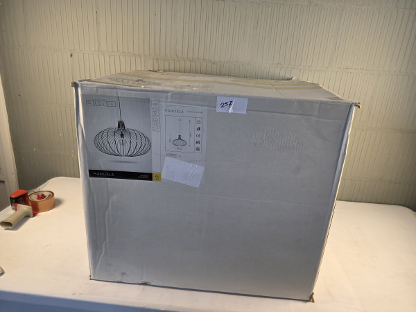 Lucide MANUELA - Hanglamp - Ø 65 cm - 1xE27 - Zwart – foto 4 – kavel bij XL Auctions