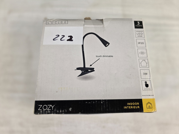 Lucide ZOZY - Klemlamp - LED 3 StepDim – foto 4 – kavel bij XL Auctions