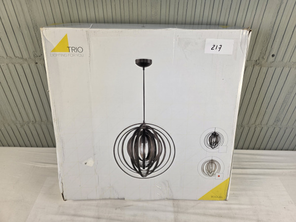 TRIO BOOLAN - Hanglamp - Hout – foto 2 – kavel bij XL Auctions