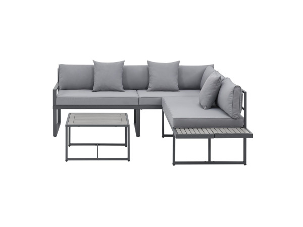Loungeset Tropez - 4 persoons - donkergrijs – foto 10 – kavel bij XL Auctions