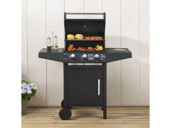Lousiana Gasbarbecue - 3 branders - Zwart – foto 2 – kavel bij XL Auctions