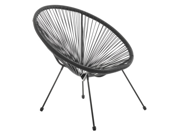 Polyrotan Balkonset Ostana - 3-delig - Zwart – foto 5 – kavel bij XL Auctions