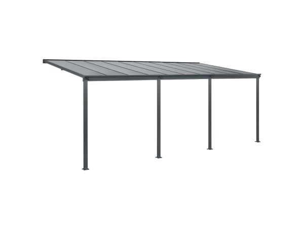 Terrasdak / Overkapping - Borneo - 6 x 3 m - Grijs – kavel bij XL Auctions
