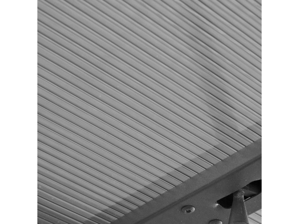 Aluminium Terrasoverkapping Jakarta - 3 x 3 m - Grijs – foto 3 – kavel bij XL Auctions
