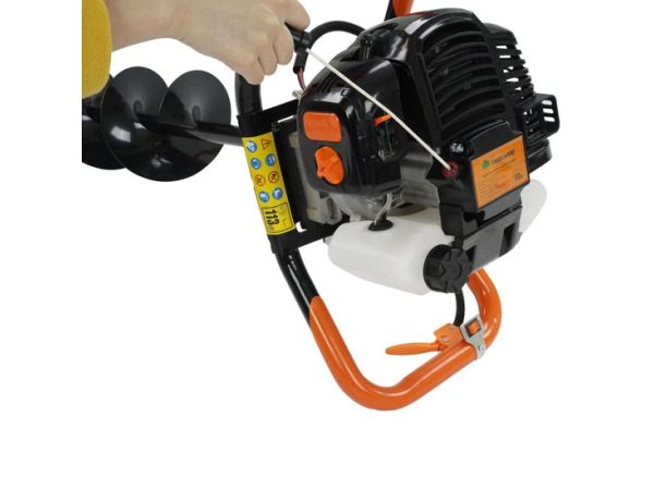 Grondboor - Benzine - 52cc - 3 boren 100/150/200 mm – foto 9 – kavel bij XL Auctions