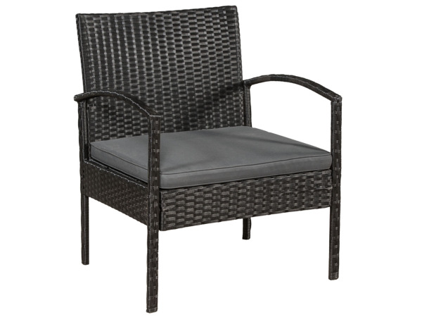 Loungeset Trinidad - Polyrotan - Donkergrijs – foto 8 – kavel bij XL Auctions