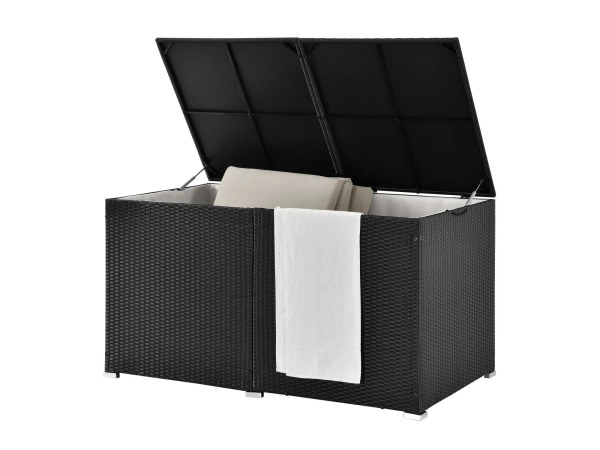 Polyrotan Opbergbox Ikaria - 950 L - Zwart – foto 10 – kavel bij XL Auctions