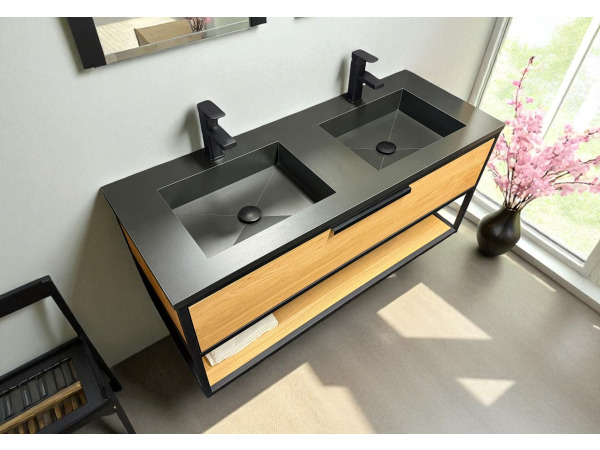 Casajoy Eiken Badkamermeubel 120cm – foto 2 – kavel bij XL Auctions