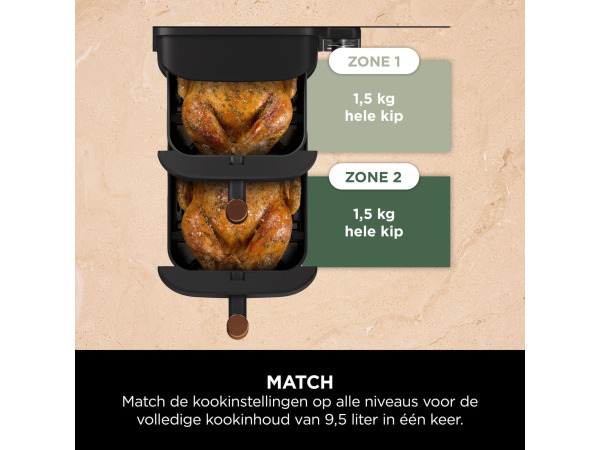 Ninja Double Stack XL Airfryer - SL400EUCP - 9,5L – foto 6 – kavel bij XL Auctions