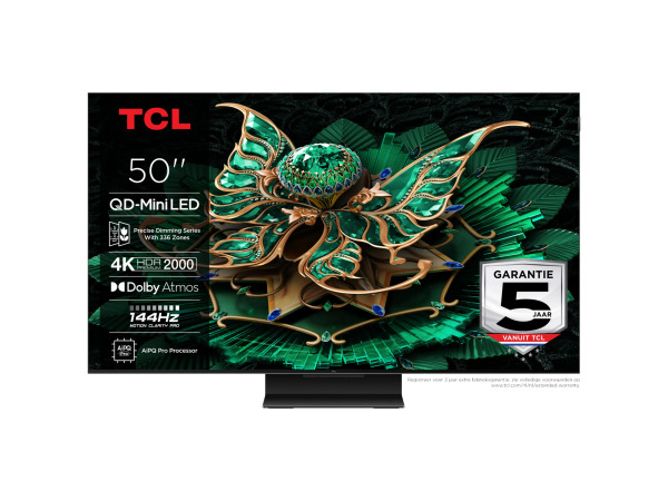 TCL 50C7K - Ultra HD 4K - Mini-led-tv - 50 inch - 2025