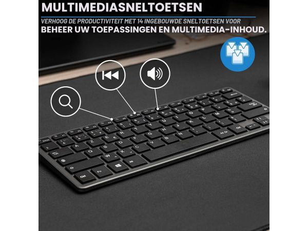 Bluestork - Draadloos bluetooth-toetsenbord (Frans AZERTY) – foto 6 – kavel bij XL Auctions