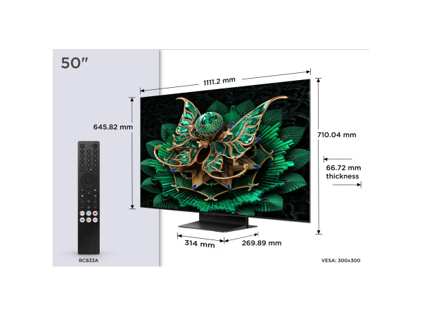 TCL 50C7K - Ultra HD 4K - Mini-led-tv - 50 inch - 2025 – foto 6 – kavel bij XL Auctions