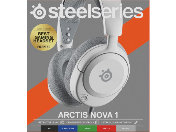 SteelSeries Arctis Nova 1 - gamingheadset - HiFi PC,PS5,Xbox – foto 13 – kavel bij XL Auctions