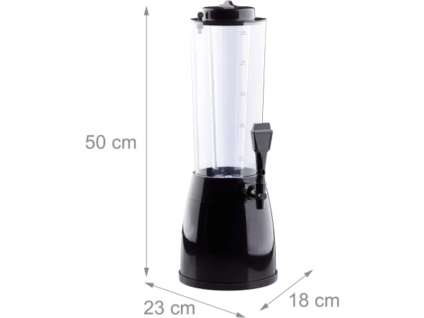 Relaxdays biertoren met tap - 2.5 L - 50 cm – foto 2 – kavel bij XL Auctions