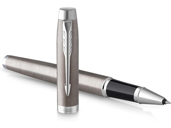 PARKER IM Rollerball Pen | RVS | fijne punt zwarte inkt