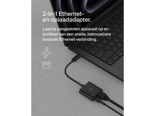 Belkin Connect USB-C/Ethernet-en oplaadadapter (100 W) – foto 2 – kavel bij XL Auctions