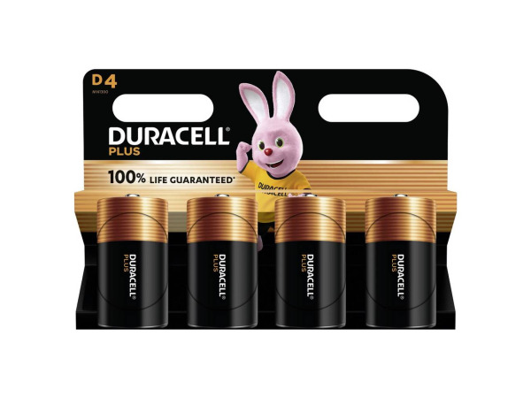 Duracell Plus-D K4 D batterij (mono) Alkaline 1.5 V 4 stuks – kavel bij XL Auctions