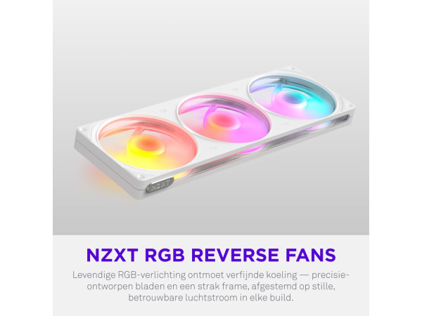 ZXT F360 RGB Reverse - 360mm Enkelram Reverse Fan - Wit – foto 2 – kavel bij XL Auctions