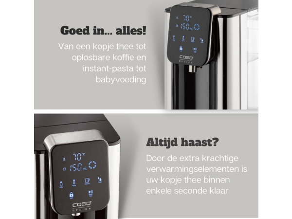 CASO HW660 Turbo Heetwaterdispenser – 2,7L 2600W – foto 4 – kavel bij XL Auctions