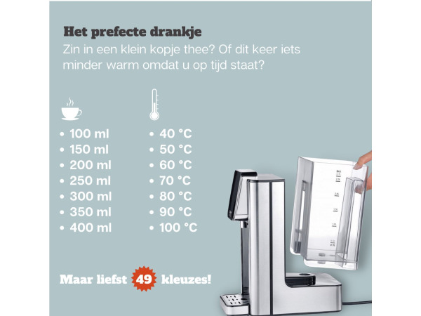 CASO HW660 Turbo Heetwaterdispenser – 2,7L 2600W – foto 8 – kavel bij XL Auctions