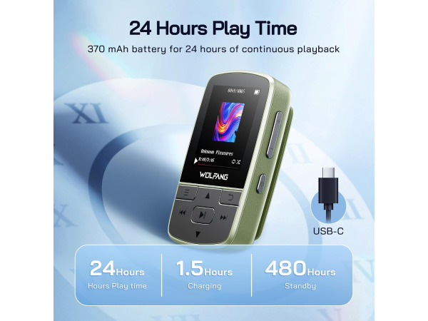 WOLFANG MP3-speler met Bluetooth 5.2 - FM-radio – foto 7 – kavel bij XL Auctions