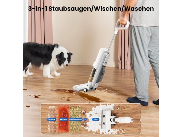 Proscenic F10 Pro nat-droog stofzuiger - 3-in-1 - dweil – foto 3 – kavel bij XL Auctions